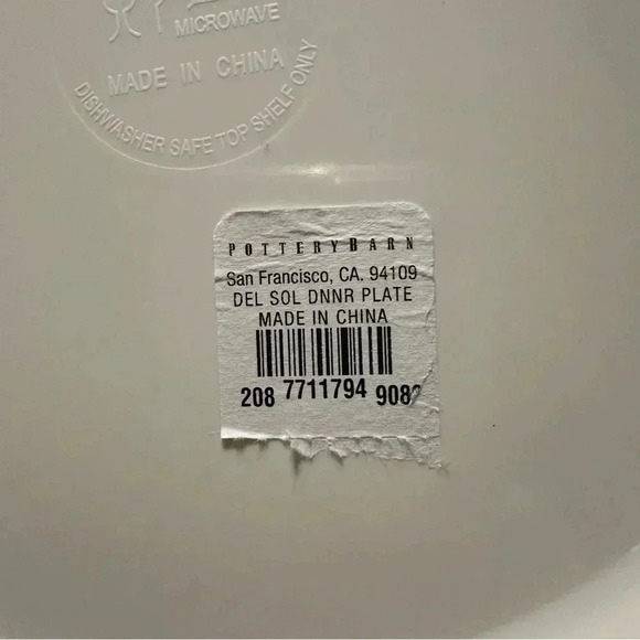 Pottery Barn 4 Del Sol Melamine dinner plates - Picture 7 of 8